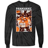 Pankakke Graphic Anime Funny Naughty Foodie Pun Pankakke Tie-Dye Long Sleeve Shirt