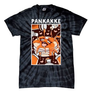 Pankakke Graphic Anime Funny Naughty Foodie Pun Pankakke Tie-Dye T-Shirt