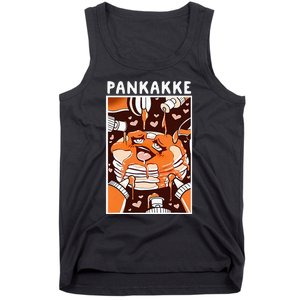 Pankakke Graphic Anime Funny Naughty Foodie Pun Pankakke Tank Top