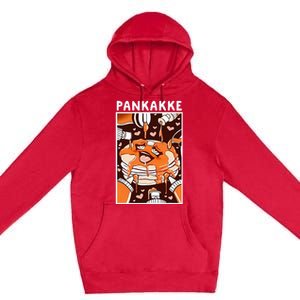 Pankakke Graphic Anime Funny Naughty Foodie Pun Pankakke Premium Pullover Hoodie