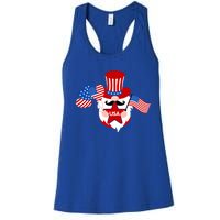 Patriotic Gnome American Flag Usa 4th Of July Cute Gnome Cute Gift Women's Racerback Tank