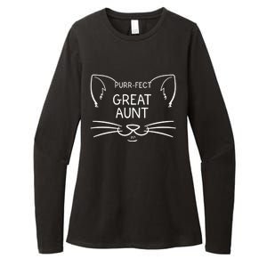 Purrgiftfect Great Aunt Funny Cat Lover Greatauntie Kitty Owner Cool Gift Womens CVC Long Sleeve Shirt