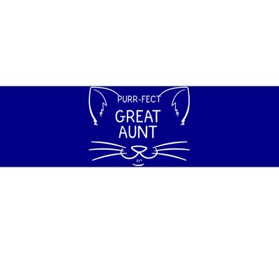 Purrgiftfect Great Aunt Funny Cat Lover Greatauntie Kitty Owner Cool Gift Bumper Sticker