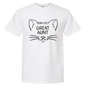 Purrgiftfect Great Aunt Funny Cat Lover Greatauntie Kitty Owner Cool Gift Garment-Dyed Heavyweight T-Shirt