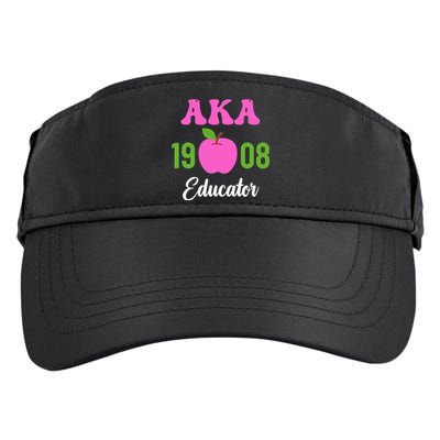 Pink Green AKA Educator Black History Month Teacher Squad Adult Drive Performance Visor