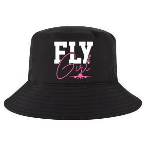 Pilot Girl Airplane Aviation Cool Comfort Performance Bucket Hat