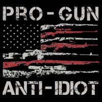 Pro Gun Anti Idiot Vintage USA Flag 2nd Amendment Tank Top