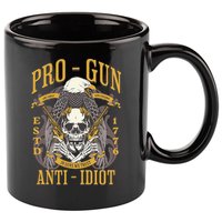 Pro Gun Anti Idiot Fathers Day Gun Lover 11oz C Handle Ceramic Mug