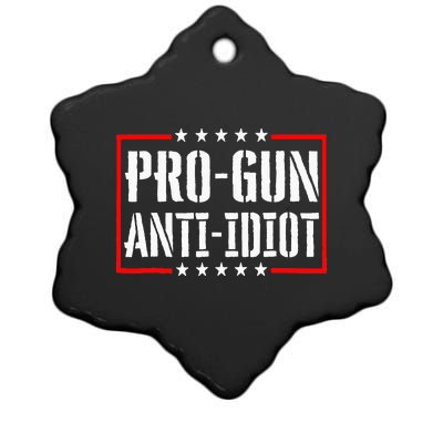 Pro Gun Anti Idiot Ceramic Star Ornament