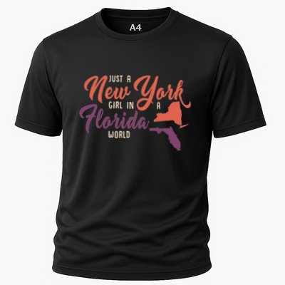 Proud Girl And Just A New York Girl In A Florida World Performance Shirt