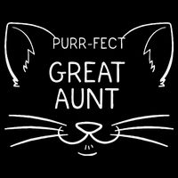 Purrfect Great Aunt Funny Cat Lover Greatauntie Kitty Owner Backpack