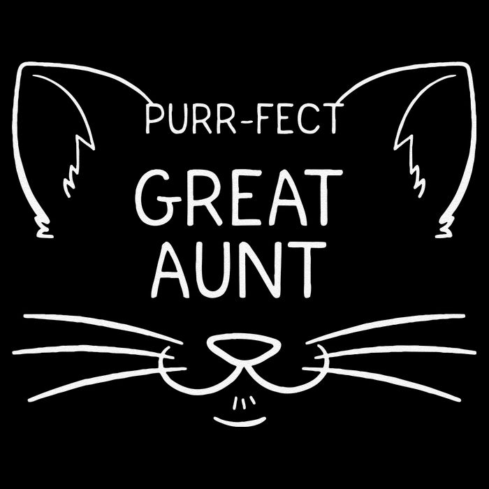 Purrfect Great Aunt Funny Cat Lover Greatauntie Kitty Owner Bucket Hat