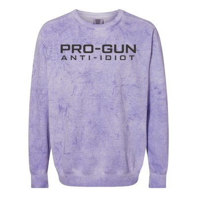 Pro Gun Anti Idiot Colorblast Crewneck Sweatshirt