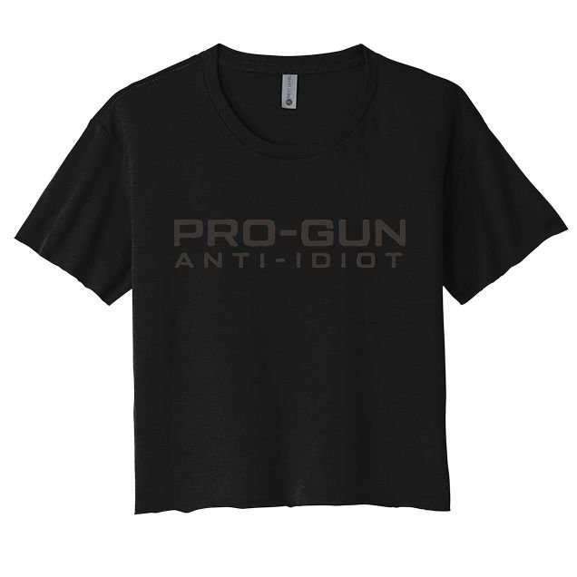 Pro Gun Anti Idiot Crop Top