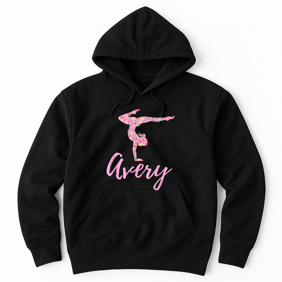 Personalized Gymnastics Avery Name Gymnast Hoodie