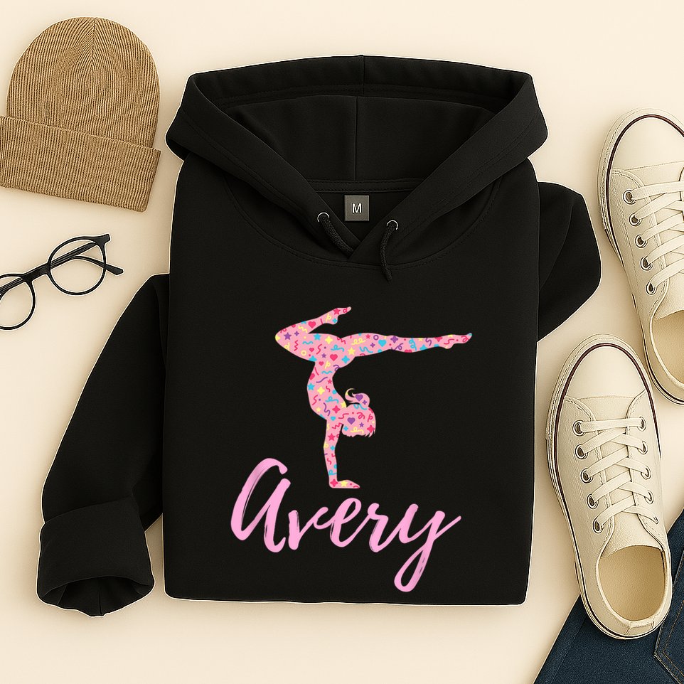 Personalized Gymnastics Avery Name Gymnast Hoodie