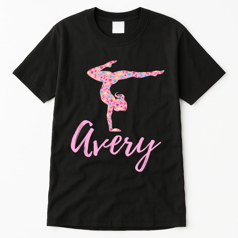 Personalized Gymnastics Avery Name Gymnast Tall T-Shirt