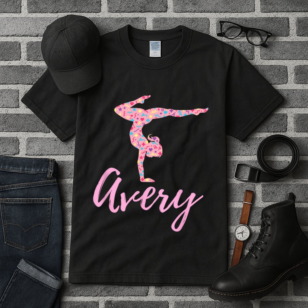 Personalized Gymnastics Avery Name Gymnast Tall T-Shirt