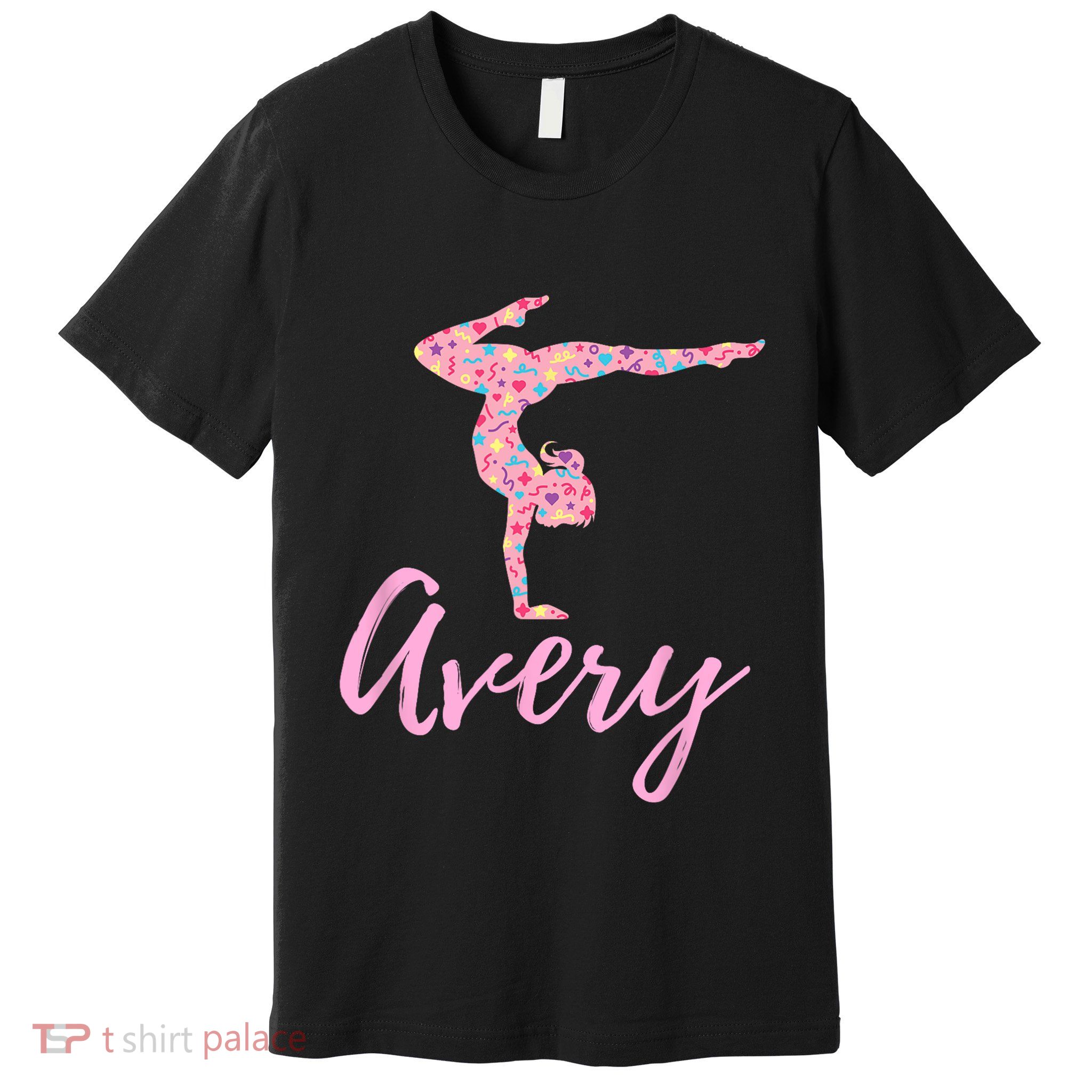 Personalized Gymnastics Avery Name Gymnast Premium T-Shirt