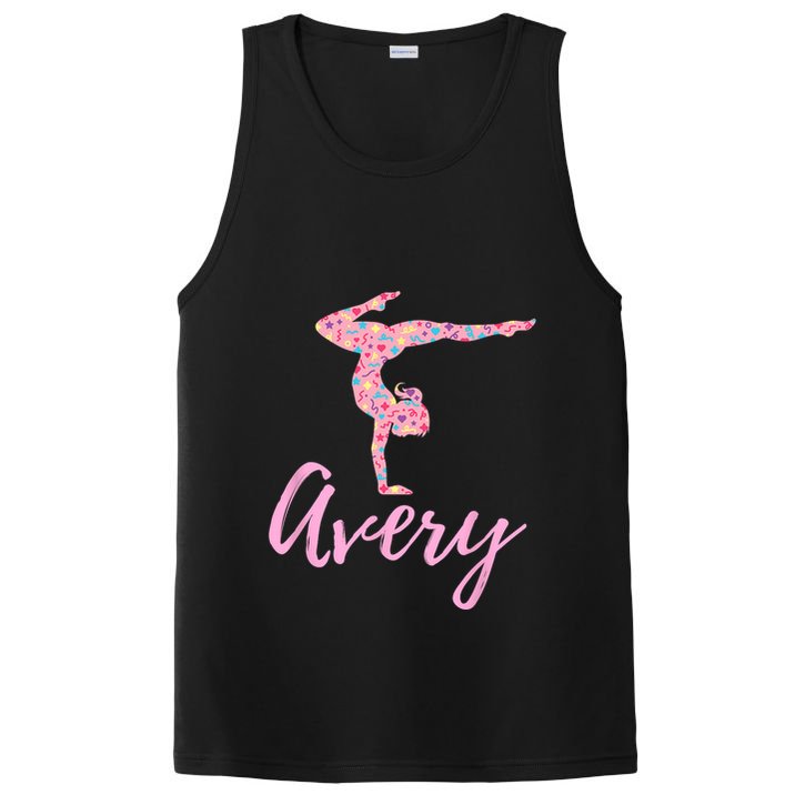 Personalized Gymnastics Avery Name Gymnast PosiCharge Competitor Tank