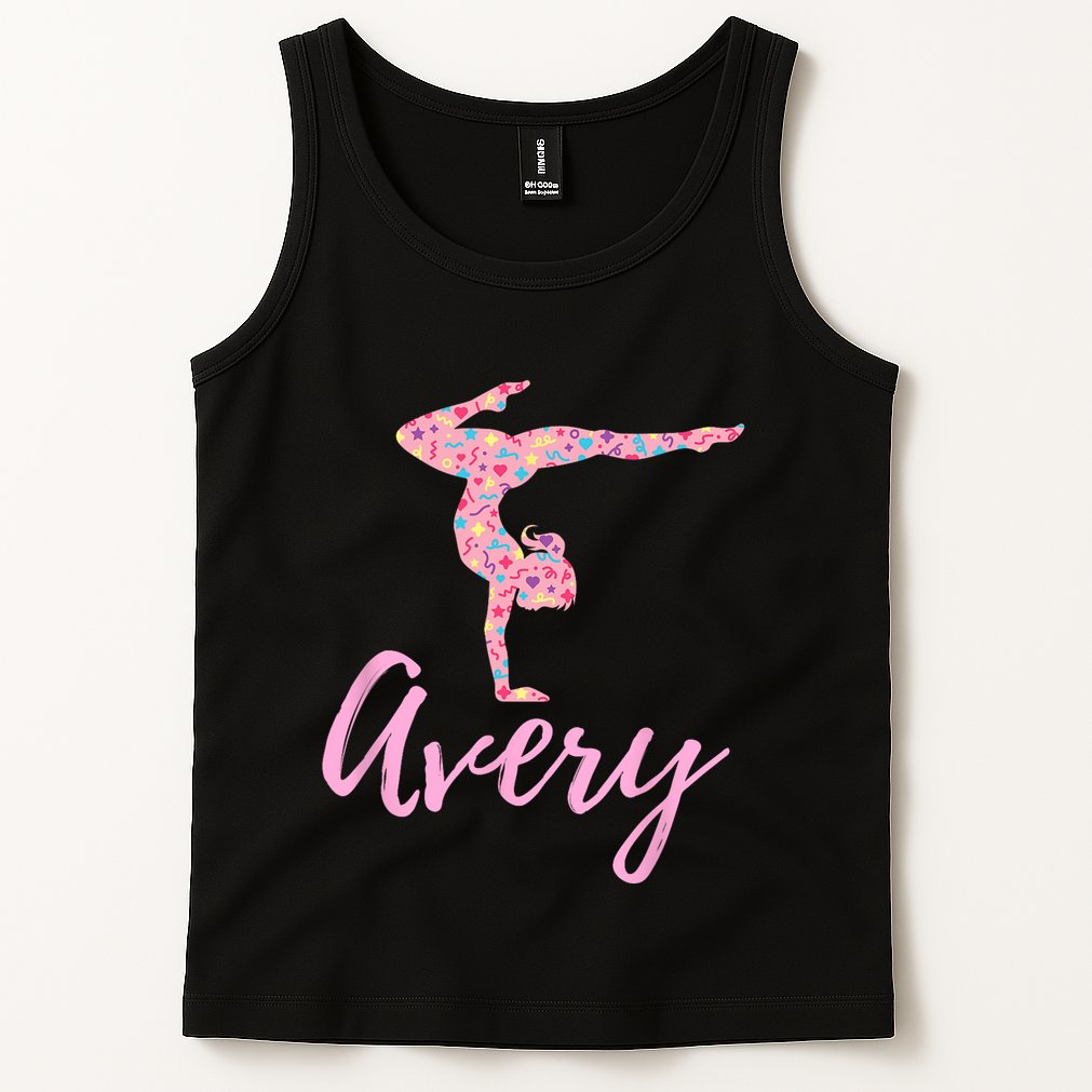 Personalized Gymnastics Avery Name Gymnast Tank Top