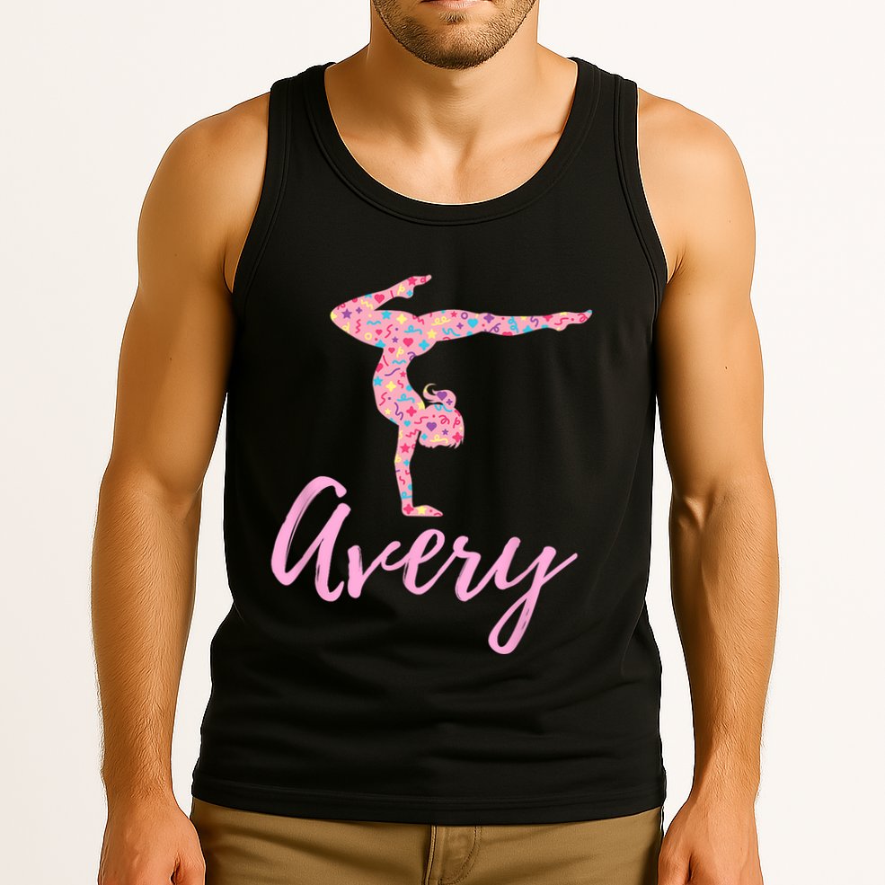 Personalized Gymnastics Avery Name Gymnast Tank Top