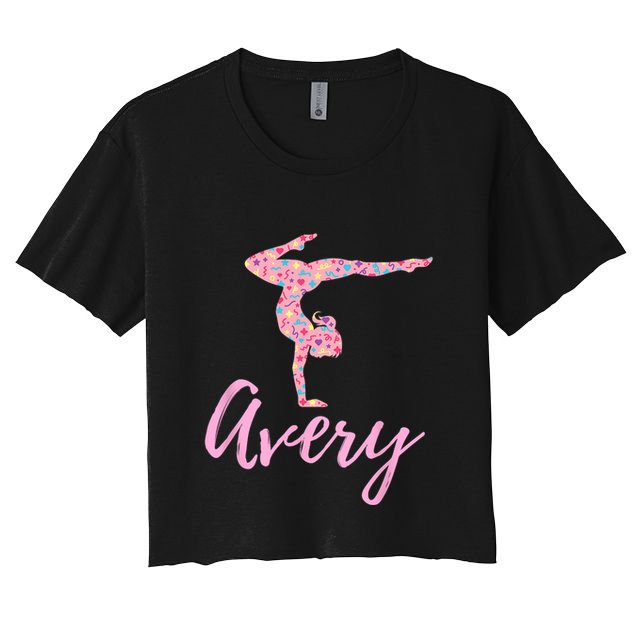 Personalized Gymnastics Avery Name Gymnast Crop Top