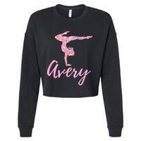 Personalized Gymnastics Avery Name Gymnast Cropped Pullover Crew