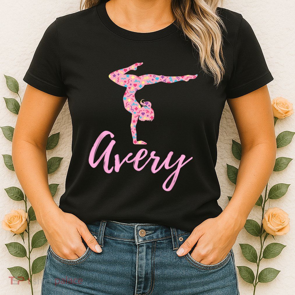 Personalized Gymnastics Avery Name Gymnast Womens T-Shirt