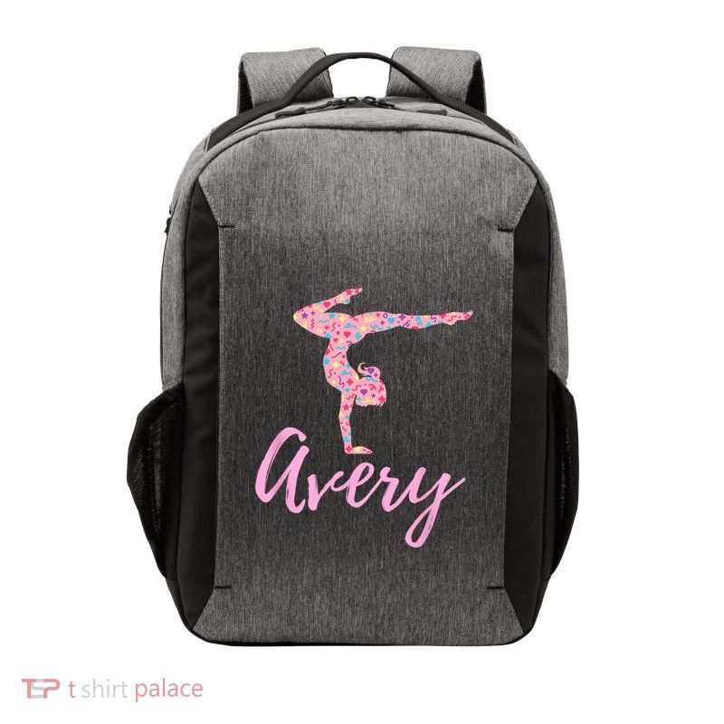 Personalized Gymnastics Avery Name Gymnast Vector Backpack