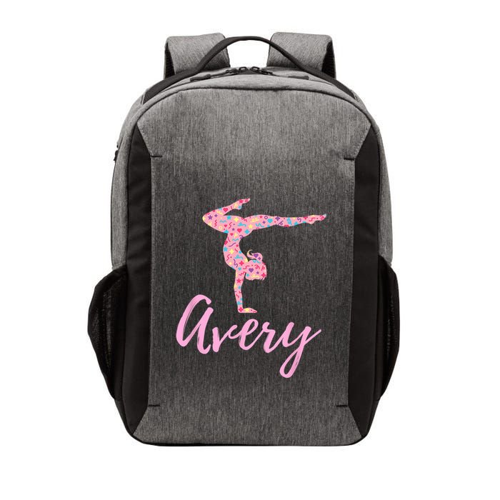 Personalized Gymnastics Avery Name Gymnast Vector Backpack
