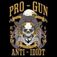 Pro Gun Anti Idiot Fathers Day Gun Lover Impact Tech Backpack