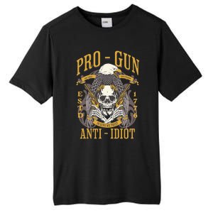 Pro Gun Anti Idiot Fathers Day Gun Lover Tall Fusion ChromaSoft Performance T-Shirt