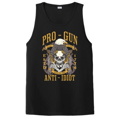 Pro Gun Anti Idiot Fathers Day Gun Lover PosiCharge Competitor Tank