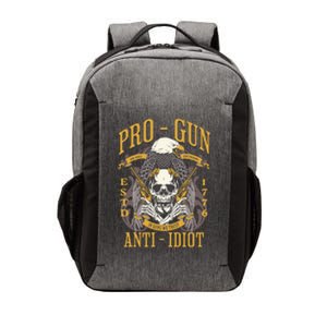 Pro Gun Anti Idiot Fathers Day Gun Lover Vector Backpack