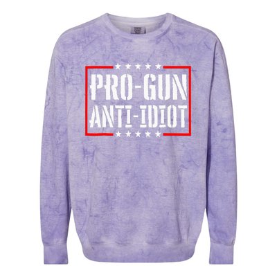 Pro Gun Anti Idiot Colorblast Crewneck Sweatshirt