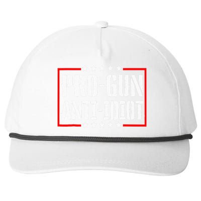 Pro Gun Anti Idiot Snapback Five-Panel Rope Hat