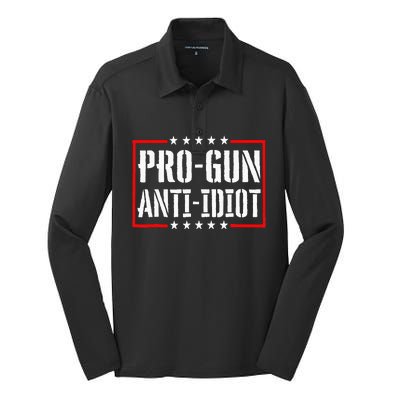 Pro Gun Anti Idiot Silk Touch Performance Long Sleeve Polo