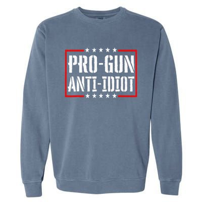 Pro Gun Anti Idiot Garment-Dyed Sweatshirt