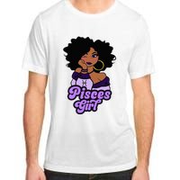 Pisces Girl Afro Girl Zodiac Signs Birthday Adult ChromaSoft Performance T-Shirt