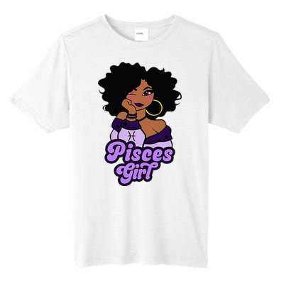 Pisces Girl Afro Girl Zodiac Signs Birthday Tall Fusion ChromaSoft Performance T-Shirt