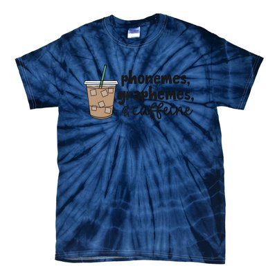 Phonemes Graphemes And Caffeine Tie-Dye T-Shirt