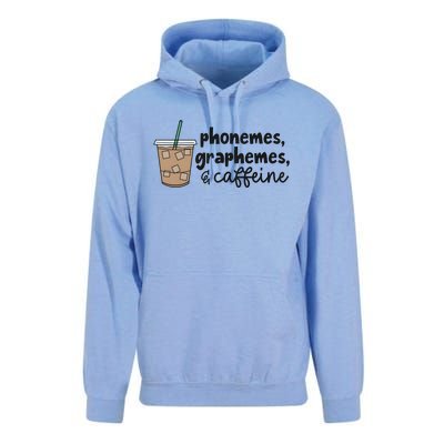 Phonemes Graphemes And Caffeine Unisex Surf Hoodie