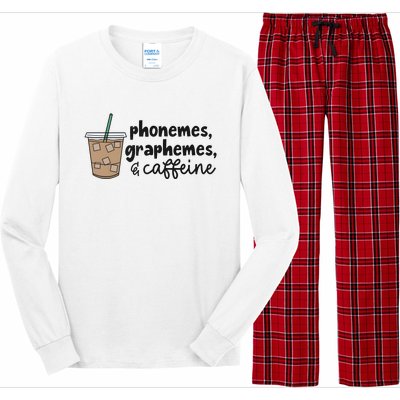 Phonemes Graphemes And Caffeine Long Sleeve Pajama Set