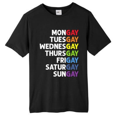 Pride Gay Agenda Mongay Pride Calendar Lgbt Calendar Week Gift Tall Fusion ChromaSoft Performance T-Shirt