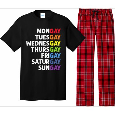 Pride Gay Agenda Mongay Pride Calendar Lgbt Calendar Week Gift Pajama Set