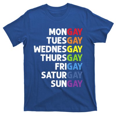 Pride Gay Agenda Mongay Pride Calendar Lgbt Calendar Week Gift T-Shirt