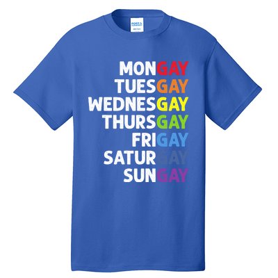 Pride Gay Agenda Mongay Pride Calendar Lgbt Calendar Week Gift Tall T-Shirt