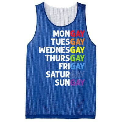 Pride Gay Agenda Mongay Pride Calendar Lgbt Calendar Week Gift Mesh Reversible Basketball Jersey Tank