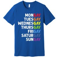 Pride Gay Agenda Mongay Pride Calendar Lgbt Calendar Week Gift Premium T-Shirt